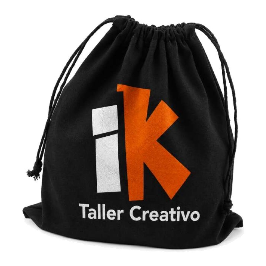 Morral negro personalizable de Impakta Taller Creativo