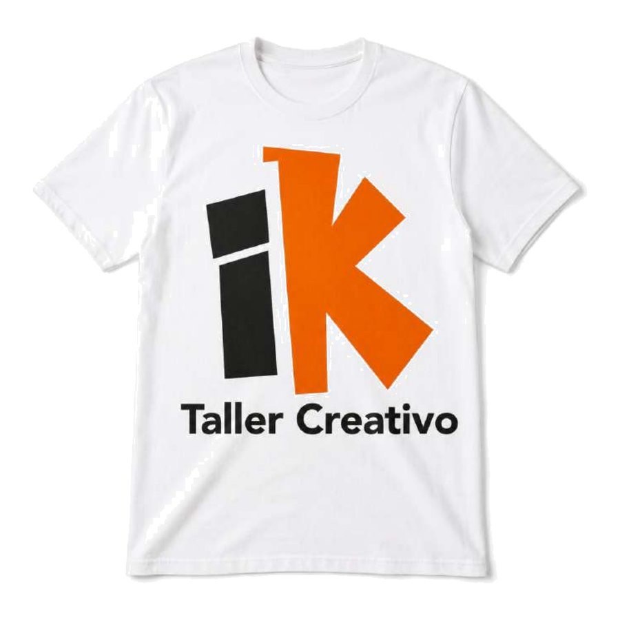 Playera blanca personalizable de Impakta Taller Creativo