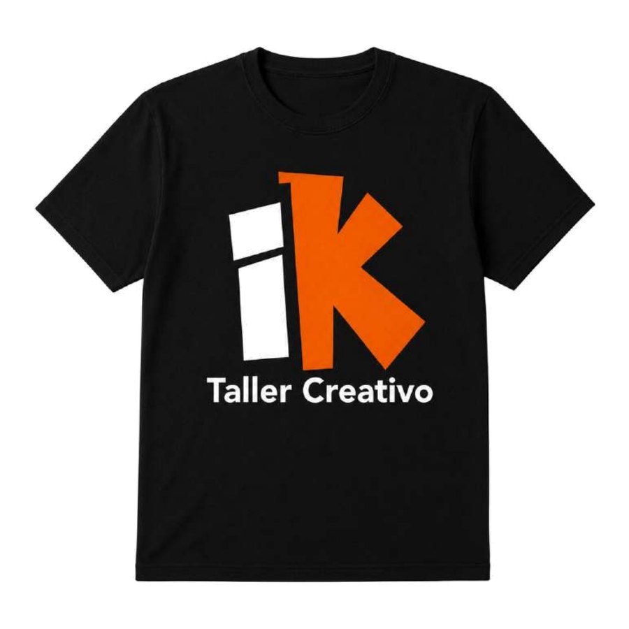 Playera negra personalizable de Impakta Taller Creativo